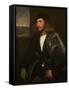 Portrait of a Venetian Nobleman-Giovanni de Busi Cariani-Framed Stretched Canvas