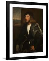 Portrait of a Venetian Nobleman-Giovanni de Busi Cariani-Framed Giclee Print