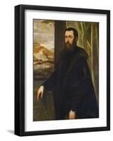 Portrait of a Venetian Senator, c.1570-Jacopo Robusti Tintoretto-Framed Giclee Print