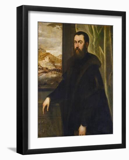 Portrait of a Venetian Senator, c.1570-Jacopo Robusti Tintoretto-Framed Giclee Print