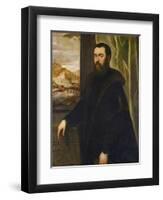 Portrait of a Venetian Senator, c.1570-Jacopo Robusti Tintoretto-Framed Giclee Print