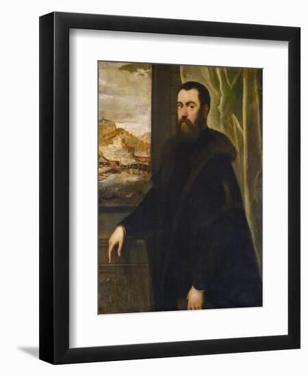 Portrait of a Venetian Senator, c.1570-Jacopo Robusti Tintoretto-Framed Giclee Print