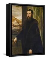 Portrait of a Venetian Senator, c.1570-Jacopo Robusti Tintoretto-Framed Stretched Canvas