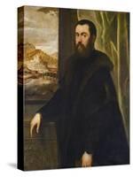 Portrait of a Venetian Senator, c.1570-Jacopo Robusti Tintoretto-Stretched Canvas