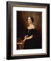 Portrait of a Venetian Woman, C.1852-Francesco Hayez-Framed Giclee Print