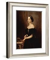 Portrait of a Venetian Woman, C.1852-Francesco Hayez-Framed Giclee Print