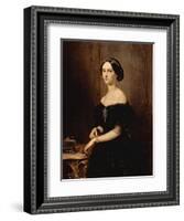 Portrait of a Venetian Woman, C.1852-Francesco Hayez-Framed Giclee Print