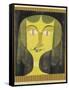 Portrait of a Violet-Eyed Woman-Paul Klee-Framed Stretched Canvas