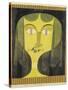 Portrait of a Violet-Eyed Woman-Paul Klee-Stretched Canvas