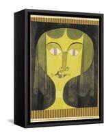 Portrait of a Violet-Eyed Woman-Paul Klee-Framed Stretched Canvas