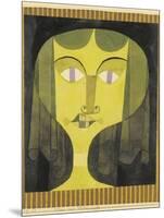 Portrait of a Violet-Eyed Woman-Paul Klee-Mounted Giclee Print