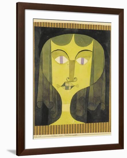 Portrait of a Violet-Eyed Woman-Paul Klee-Framed Giclee Print