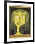 Portrait of a Violet-Eyed Woman-Paul Klee-Framed Giclee Print