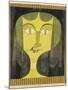 Portrait of a Violet-Eyed Woman-Paul Klee-Mounted Giclee Print