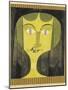 Portrait of a Violet-Eyed Woman-Paul Klee-Mounted Giclee Print