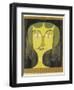 Portrait of a Violet-Eyed Woman-Paul Klee-Framed Giclee Print