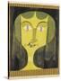 Portrait of a Violet-Eyed Woman-Paul Klee-Stretched Canvas