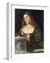 Portrait of a Woman, 1485-1547-Giovanni Cariani-Framed Giclee Print