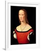 Portrait of a Woman, 1500s-Lorenzo Costa-Framed Giclee Print