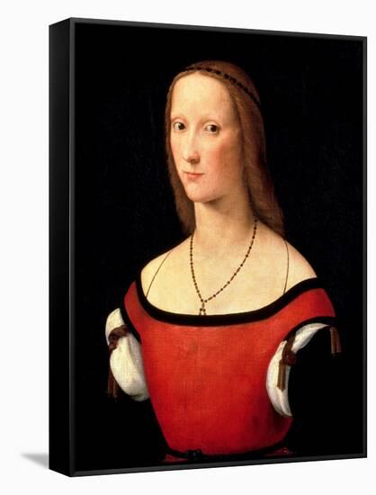 Portrait of a Woman, 1500s-Lorenzo Costa-Framed Stretched Canvas