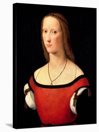 Portrait of a Woman, 1500s-Lorenzo Costa-Stretched Canvas