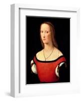 Portrait of a Woman, 1500s-Lorenzo Costa-Framed Giclee Print