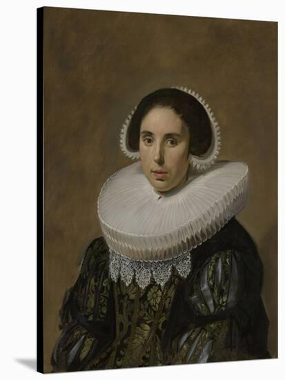 Portrait of a Woman, 1635-Frans Hals-Stretched Canvas