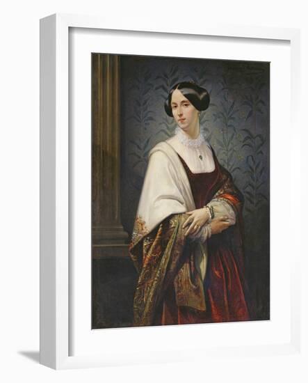 Portrait of a Woman, 1853-Benedict Masson-Framed Giclee Print