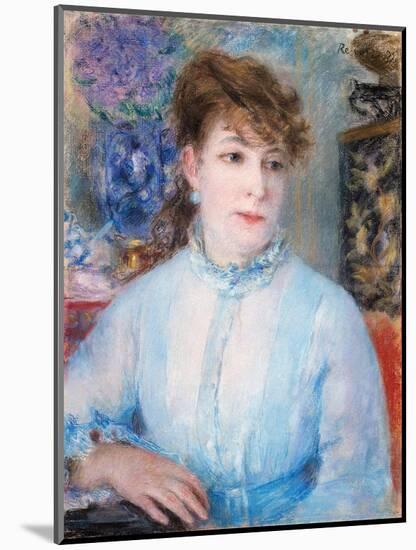 Portrait of a Woman, 1877-Pierre-Auguste Renoir-Mounted Giclee Print