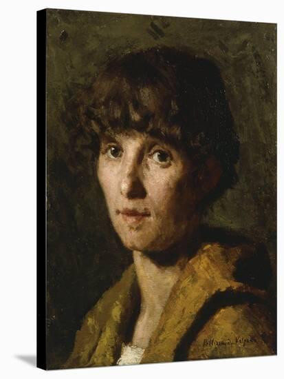 Portrait of a Woman, 1887-Giuseppe Pellizza da Volpedo-Stretched Canvas