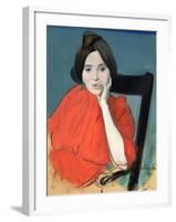 Portrait of a Woman, 1890-Louis Anquetin-Framed Giclee Print