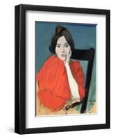 Portrait of a Woman, 1890-Louis Anquetin-Framed Giclee Print