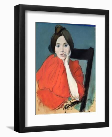 Portrait of a Woman, 1890-Louis Anquetin-Framed Giclee Print