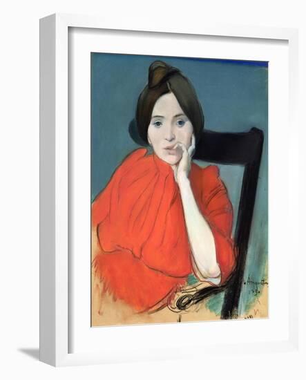 Portrait of a Woman, 1890-Louis Anquetin-Framed Giclee Print