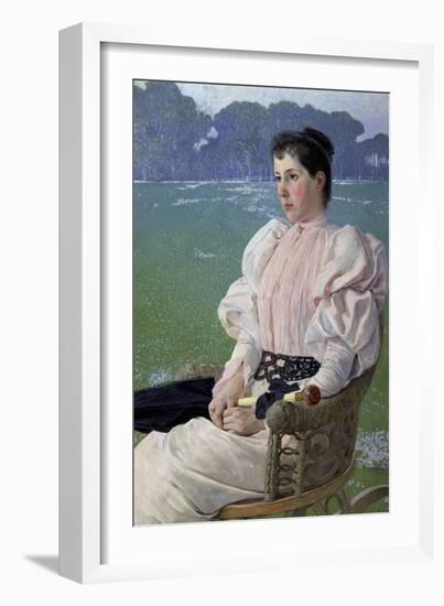 Portrait of a Woman, 1894-Anselmo Guinea-Framed Giclee Print