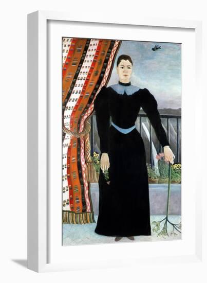 Portrait of a Woman, 1895-Henri Rousseau-Framed Giclee Print