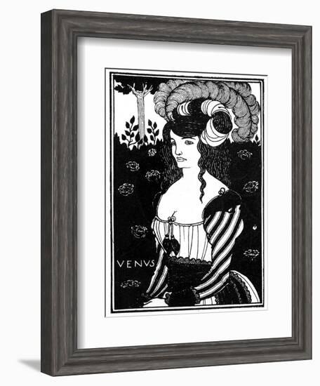 Portrait of a Woman, 1898-Aubrey Beardsley-Framed Giclee Print