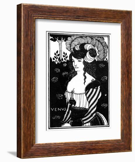 Portrait of a Woman, 1898-Aubrey Beardsley-Framed Giclee Print