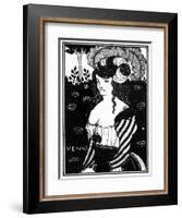 Portrait of a Woman, 1898-Aubrey Beardsley-Framed Giclee Print