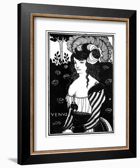 Portrait of a Woman, 1898-Aubrey Beardsley-Framed Giclee Print