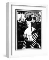 Portrait of a Woman, 1898-Aubrey Beardsley-Framed Giclee Print