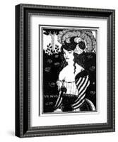 Portrait of a Woman, 1898-Aubrey Beardsley-Framed Giclee Print