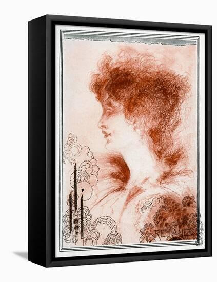 Portrait of a Woman, 1898-Aubrey Beardsley-Framed Stretched Canvas