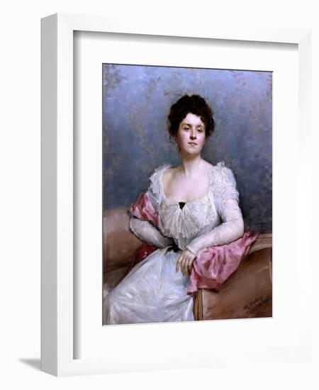 Portrait of a Woman, 1899-Raimundo De madrazo-Framed Giclee Print