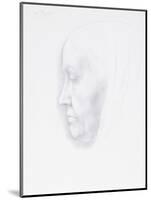 Portrait of a Woman, 1901 (Silver Point)-Alphonse Legros-Mounted Giclee Print