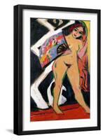 Portrait of a Woman, 1908-Ernst Ludwig Kirchner-Framed Giclee Print