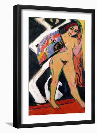 Portrait of a Woman, 1908-Ernst Ludwig Kirchner-Framed Giclee Print