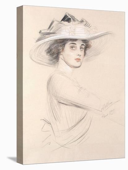 Portrait of a Woman, 1909-Paul Cesar Helleu-Stretched Canvas