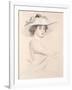 Portrait of a Woman, 1909-Paul Cesar Helleu-Framed Giclee Print
