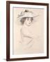 Portrait of a Woman, 1909-Paul Cesar Helleu-Framed Giclee Print